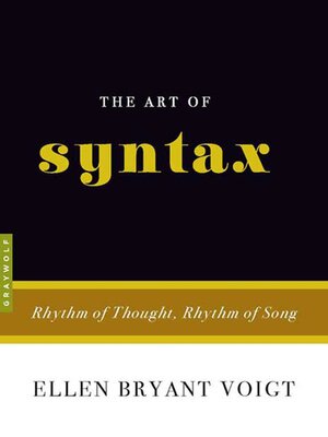 cover image of The Art of Syntax
